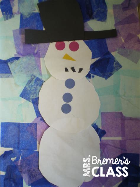 Snowman Art for Kindergarten | Mrs. Bremer's Class