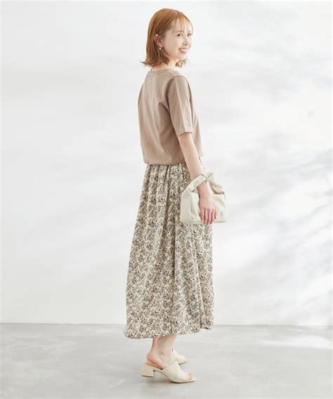 Rope Picnic（ロペピクニック）の「【web限定】着丈が選べるアソート柄ドッキングワンピース（ワンピース）」 Wear