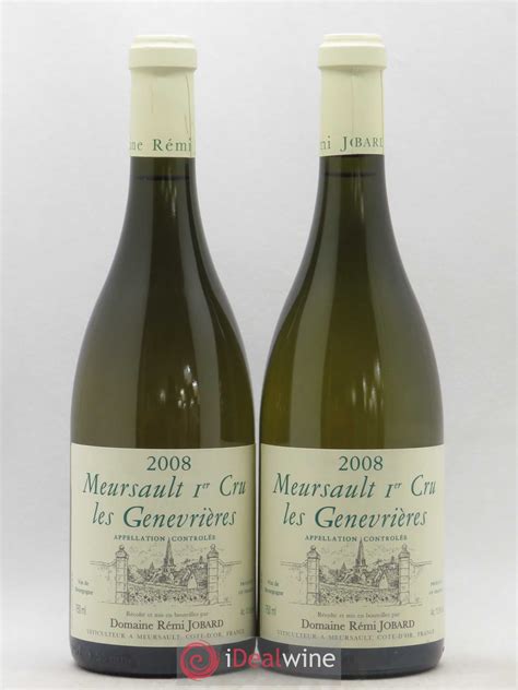 Acheter Meursault 1er Cru Les Genevrières Rémi Jobard Domaine 2008