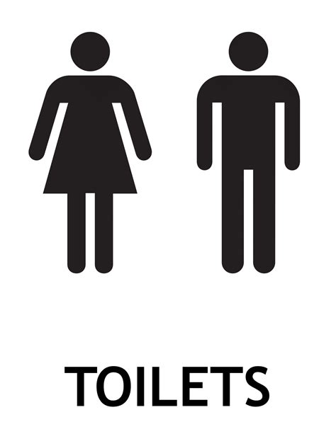 Toilets Signs Poster Template