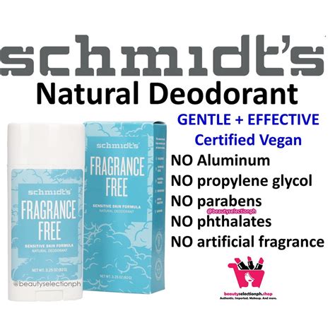 Schmidt's Fragrance-Free Sensitive Skin Deodorant | Shopee Philippines