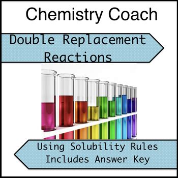 Double Replacement Reactions With Answer Key By The Chemistry And