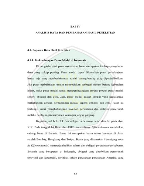 Bab Iv Analisis Data Dan Pembahasan Hasil Penelitian