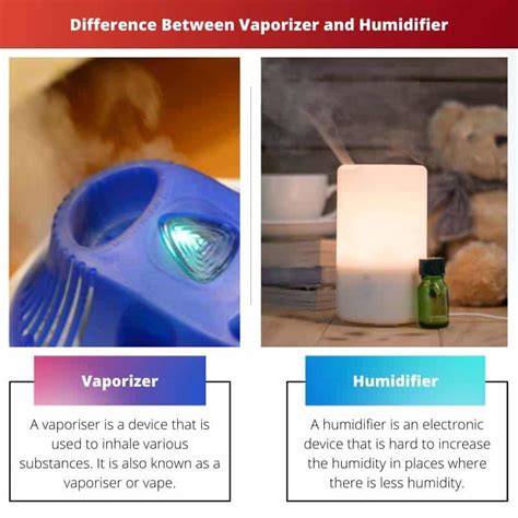 Vaporizer Vs Humidifier Difference And Comparison