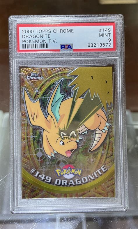 PSA 10 GEM MINT Pokemon Dragonite 2000 Topps Chrome Series 2 149