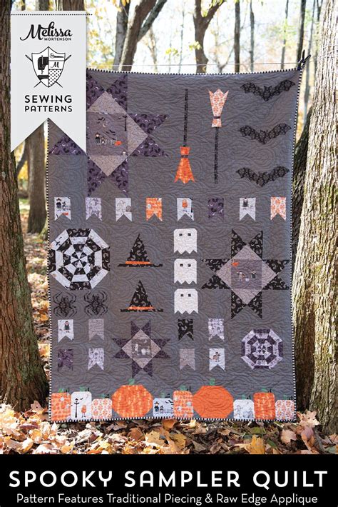 The Spooky Sampler Halloween Quilt Pattern The Polka Dot Chair