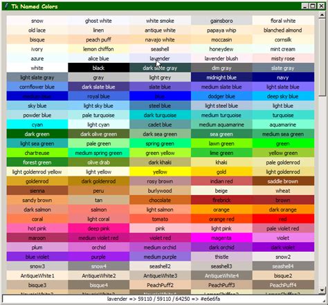 Colors With Names