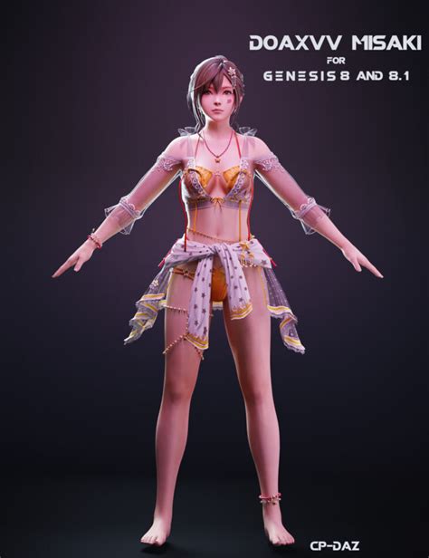 DOAXVV Misaki For Genesis 8 And 8 1 Female Render State