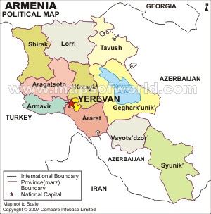 Armenia Map Regions