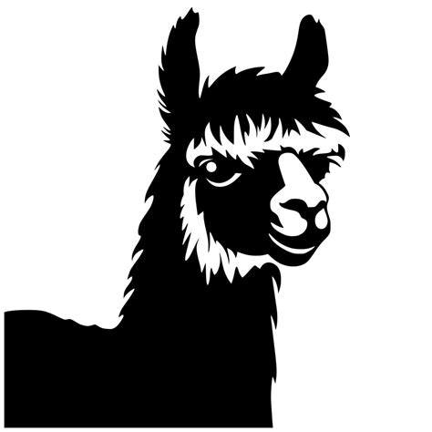 Alpaca Portrait Svg File For Cricut Silhouette Laser Machines