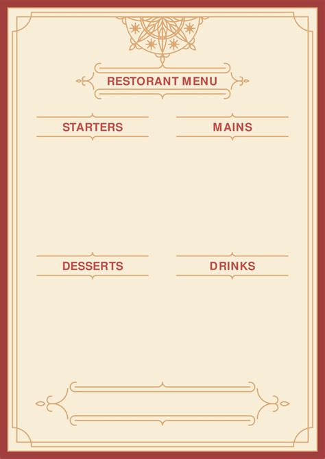 10 Best Printable Blank Restaurant Menus Artofit