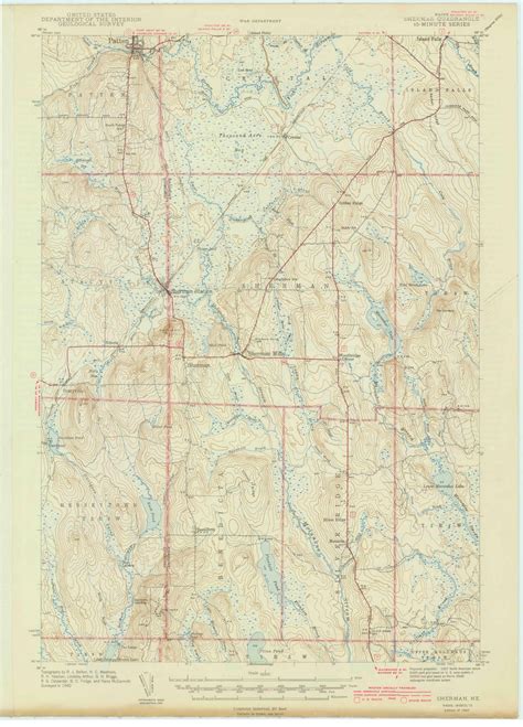 Sherman, Maine 1942 (1942) USGS Old Topo Map Reprint 15x15 ME Quad 306776 - OLD MAPS