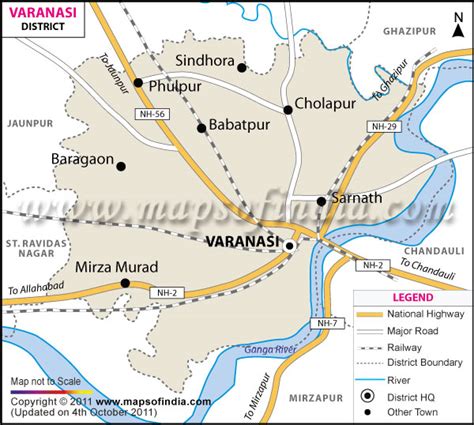 Varanasi District Map