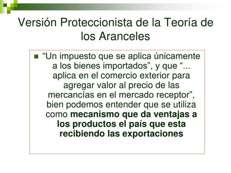 Ppt Unidad Ii Teor A De Los Aranceles Y Barreras No Arancelarias