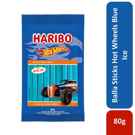 Bala De Gelatina Blue Ice Hot Wheels Haribo Pacote 80g Sonda Supermercado Delivery