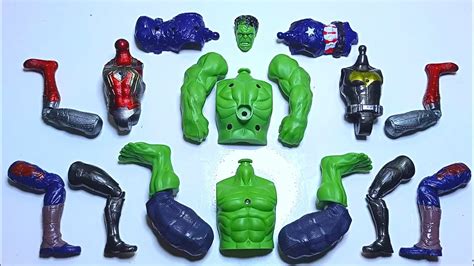 Assemble Toys Avengers Hulk Vs Spiderman Vs Batman Vs Captain America