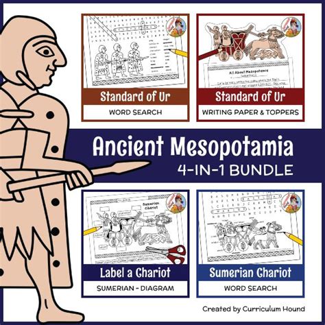 Ancient Mesopotamia 4 In 1 Bundle Diagram Word Searches And Writing