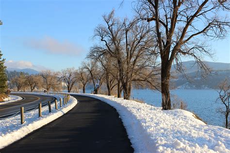 Centennial Bike Trail Lake Coeur d'Alene Winter