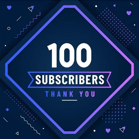 Download Thank You 100 Subscribers Celebration Modern Colorful Design