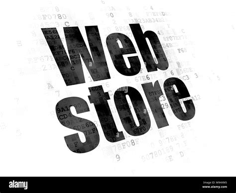 Web development concept: Web Store on Digital background Stock Photo ...