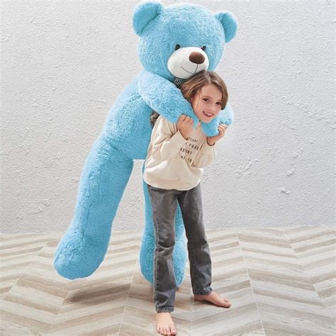 Giant Teddy Bear Stuffed Toy, Blue, 39/47/55/59 Inches – Plush Toy Store