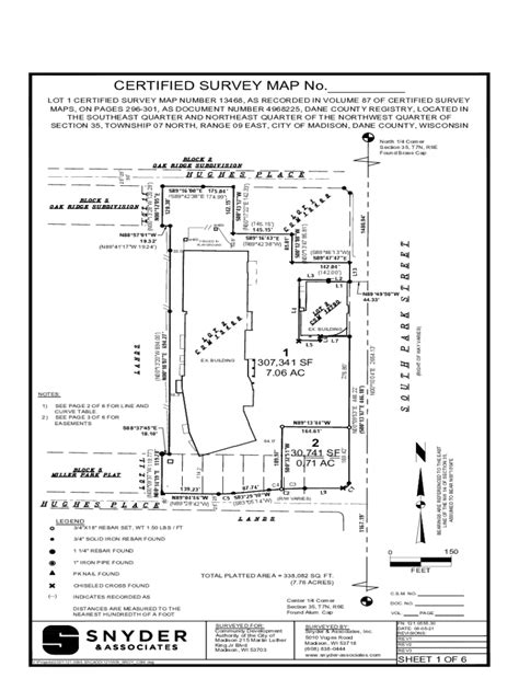 Fillable Online Certified Survey Maps Wisconsin Department Of