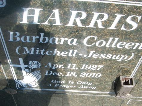 Barbara Colleen Barb Mitchell Jessup Harris 1927 2019 Mémorial