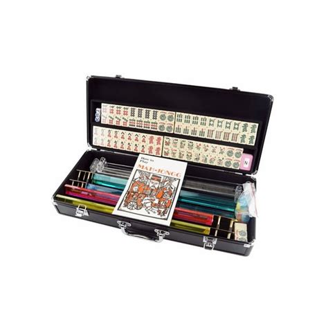 New American Mahjong Set Mah Jongg Sets Aluminum Case 166 Tiles 4 ...