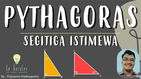 Pythagoras 5 Segitiga Istimewa Sudut Istimewa Pada Segitiga Matematika Smp Youtube