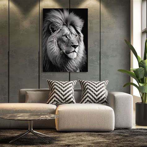 Lion Black and White Art | MusaArtGallery™