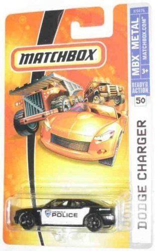 Matchbox Dodge Charger Police Black And White Old Style Wheels 50 164 2007 Toys And Hobbies