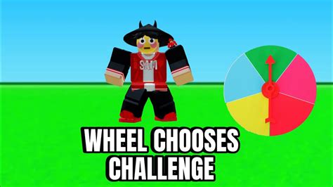 A Wheel Decides What Challenge I Do In Roblox Bedwars YouTube