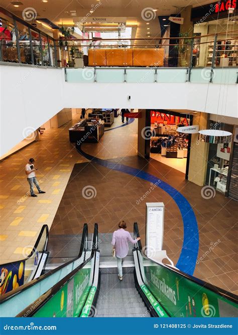Shopping Center Panorama in Vilnius Editorial Image - Image of