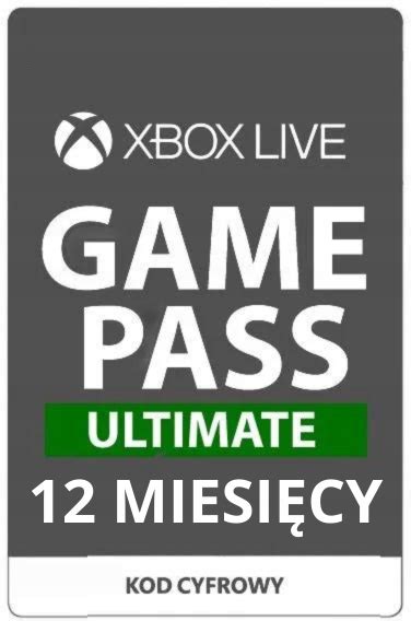 Xbox Game Pass Ultimate 12 Miesięcy - Niska cena na Allegro.pl