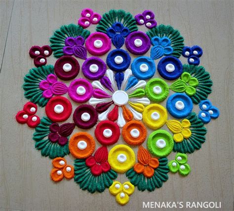 Easy & Small Rangoli Designs For Beginners | Festival Rangoli Designs ...