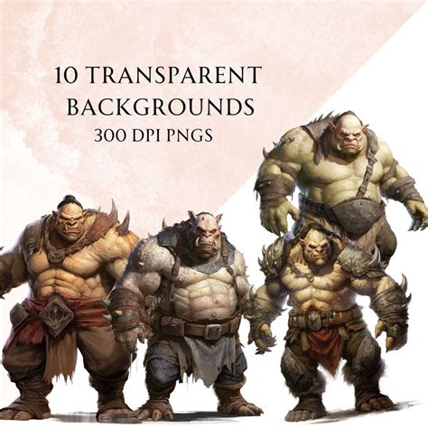 Fantasy Ogre Clipart, Clipart for Commercial Use, Transparent Pngs ...