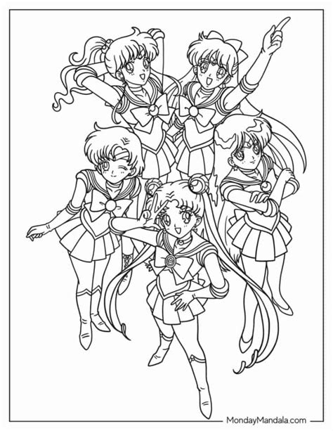 36 Sailor Moon Coloring Pages Free Pdf Printables