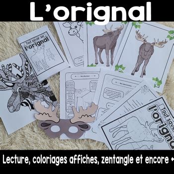 L Orignal Lecture Et Activit S French Only By Les Ateliers Miloja