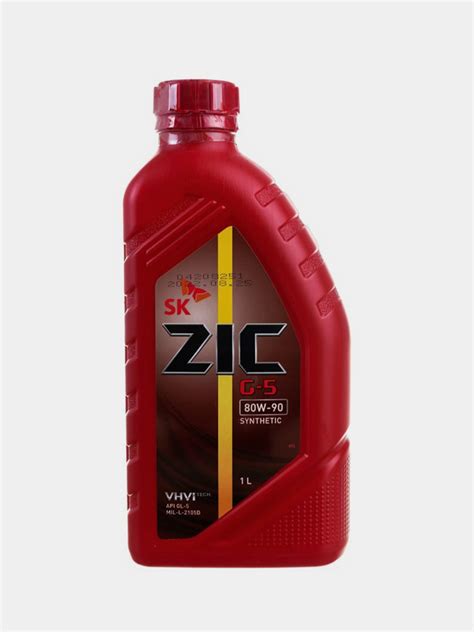 Масло трансмиссионное ZIC G-5 80W90, Синтетическое, API GL-5 купить по ...