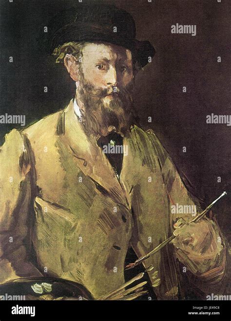 Edouard Manet: Self-portrait with palette (1879 Stock Photo - Alamy