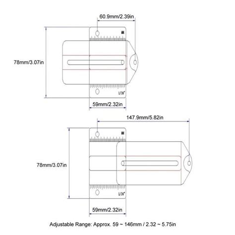 ROM Gabarit De Déchirure Mince Guide De Gabarit Pour Scie À Table
