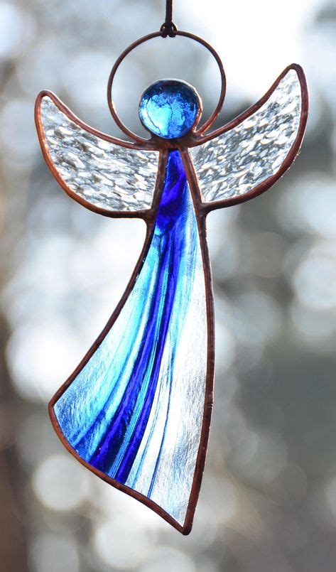 Stained Glass Angel Suncatcher Angel Gift Tiffany Glass Angel Angel