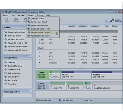 Meilleur logiciel de partition de disque en français AOMEI Partition