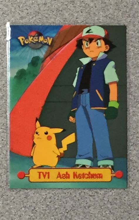 Topps Pokemon Tv Ash Ketchum Tv Animation Edition Light Play