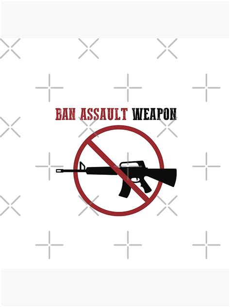 Ban Assault Weapons Circle Slash Pin Button Designed And Sold By Eric Gutierrez