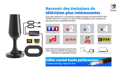 Antenne Tv Int Rieur Puissante Tnt Hd Puissante Antenne Tv