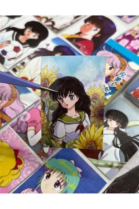 Kağıt Gemi Dükkan Kawaii Anime Kız Mavi 50 Yaprak Defter Sticker