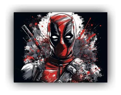 Cuadros Patrones Intensos Deadpool Alegría 75x50cm Cuotas sin interés