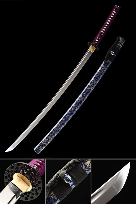 Katana Tradicional Espada Katana Japonesa Hecha A Mano Acero Al