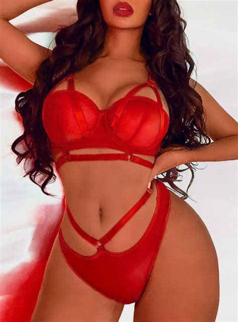 Sexy Erotic Lingerie Suit Sexy Three Point Hollow Out Bandage Womens Underwear Bra Suit